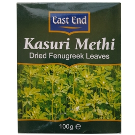 Sierāboliņa lapas Kasoori Methi, kaltētas, 100g
