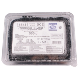 Lidojošās zivs ikri Tobikko Black, saldēti, 500g