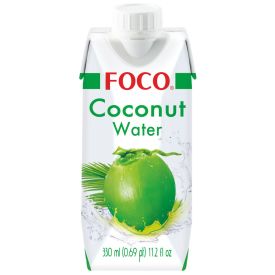 Dabīgs 100% kokosriekstu ūdens bez piedevām, 330ml