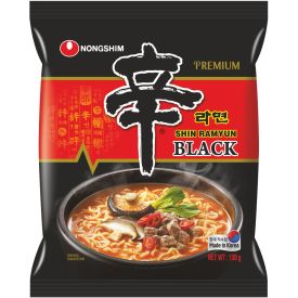 Instant Ramen noodle soup Shin Ramyun Black, Premium, mild, 130g