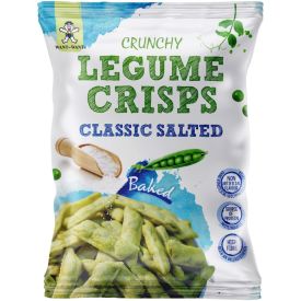 Legume crisps snack with salt, 85g