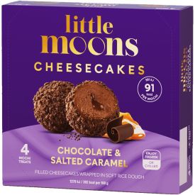 Šokolādes - sāļās karameles siera kūkas Mochi deserts, saldēts, 120g (4x30g)