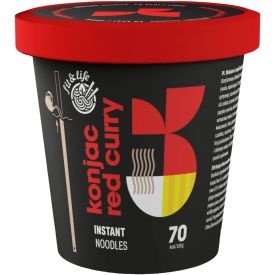 Instant konjac noodles (shirataki) with red curry sauce, 162g