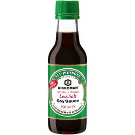 Dabiski raudzēta sojas mērce, par 43% mazāks sāls saturs, Kikkoman, 150ml