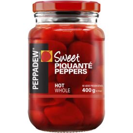Sweet piquanté peppers, whole, hot, 400 g