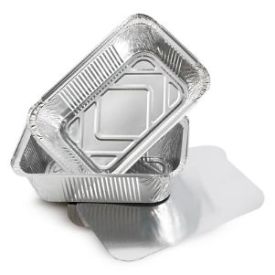 Tray with lid, aliuminium, (20.1x13.7x5cm), 901ml, 50 pcs