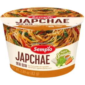 Ātri pagatavojama nūdeļu zupa bļodā, Japchae, 82g