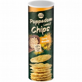 Lentil chips, curry masala flavour, Bonasia; 70g