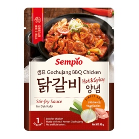 Korean Stir-Fry Sauce, Gochujang BBQ for Chicken, Hot and Spicy, 90g