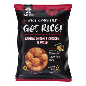 Rice crackers with chicken and chives flavor, 100g