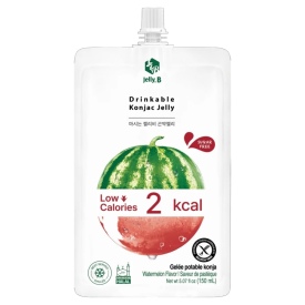 Konjac jelly with watermelon flavour, with sweeteners, Jelly. B, 150ml
