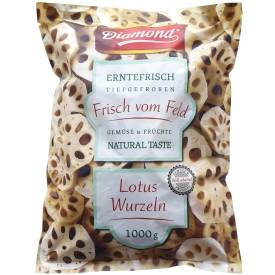Lotosa sakne, šķēles, saldēta, 1kg